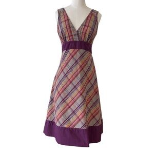 Patagonia plaid A-line dress